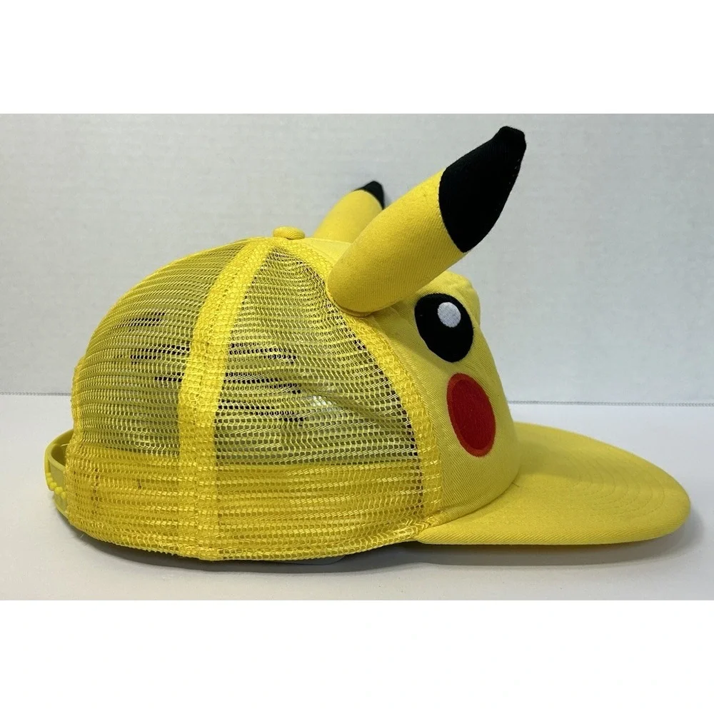 Nintendo Pokemon Pikachu Yellow Cap 3D Ears Youth‎ One Size SnapBack